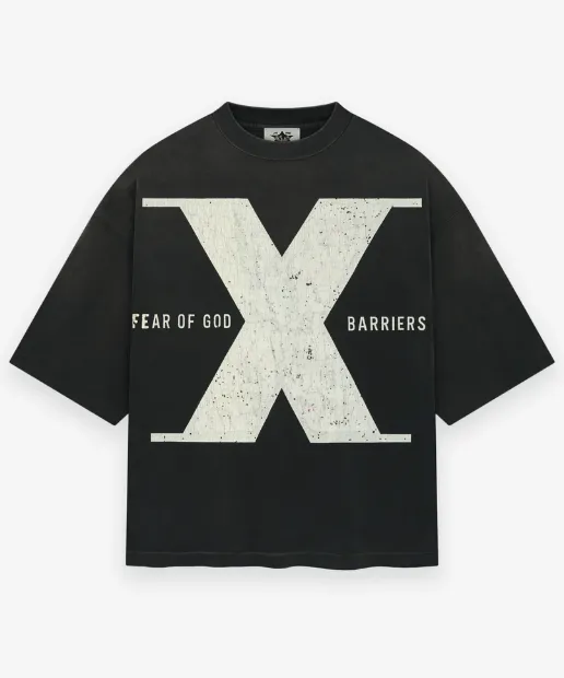 FEAR OF GOD BARRIERS fog T ：E 2390# ：Black Sizes：S M L XL ： ➕